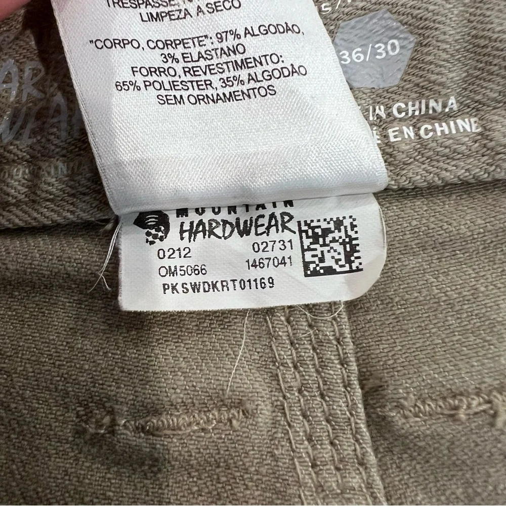 Mountain Hardwear Passenger Pants Men Size 36x30 Hiking Outdoor Beige 1467041,